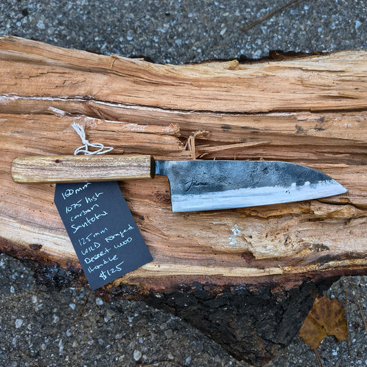 150mm 1075 High carbon Santoku